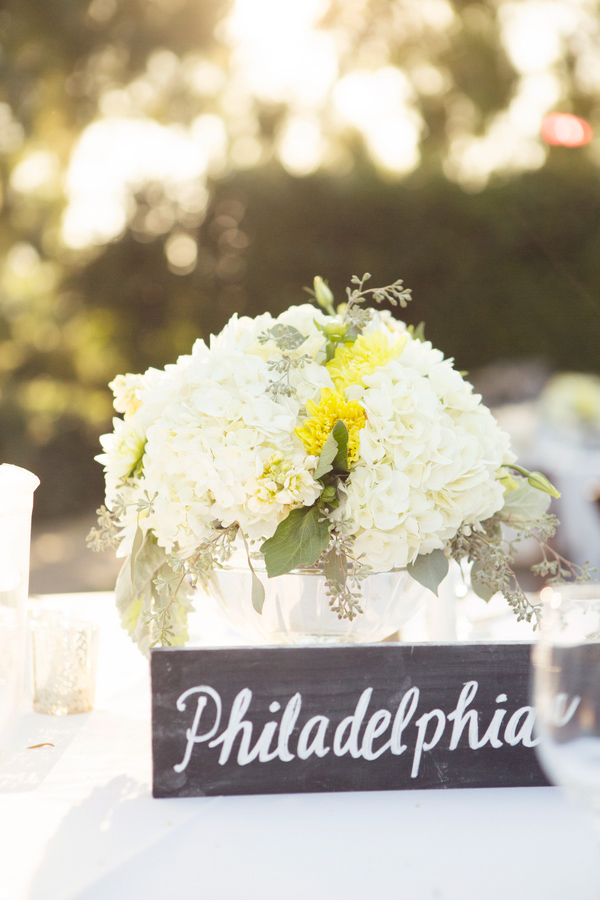 Wedding Photo by Christine Bentley Photography of Reception tabletop centerpiece